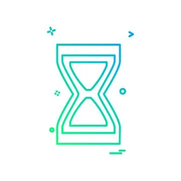 Wait icon design vector Illustrazione stock