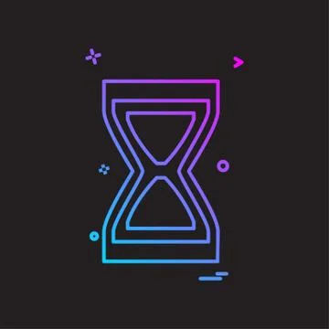 Wait icon design vector 스톡 일러스트