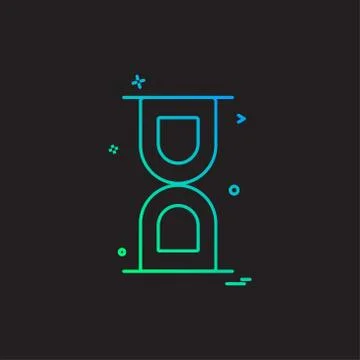 Wait icon design vector Stock Illustration