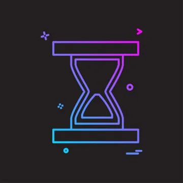 Wait icon design vector Stock Illustration