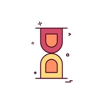 Wait icon design vector 스톡 일러스트
