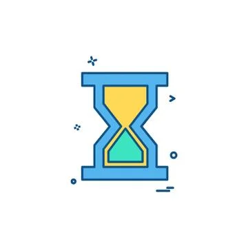 Wait icon design vector イラスト素材
