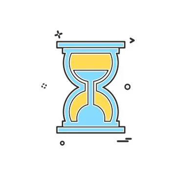 Wait icon design vector Stock Illustration