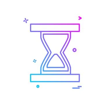 Wait icon design vector Stock Illustration