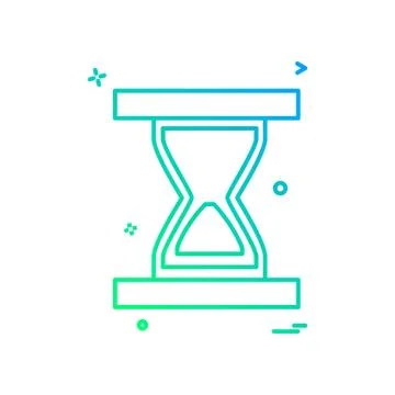 Wait icon design vector Stock Illustration