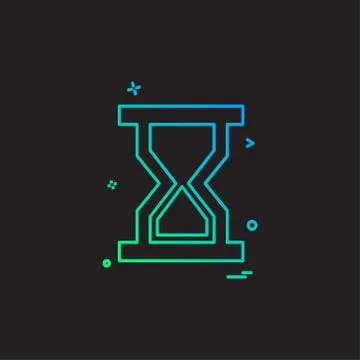 Wait icon design vector Stock Illustration