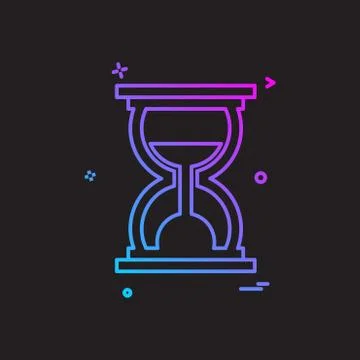 Wait icon design vector Illustrazione stock