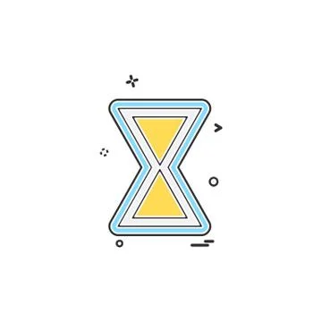 Wait icon design vector 스톡 일러스트