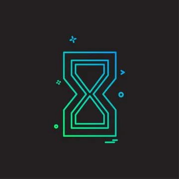 Wait icon design vector Stock Illustration