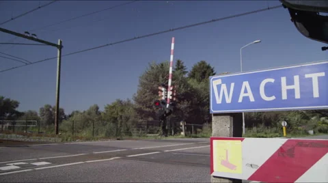 Wait for the light to dim before crossing Stock Footage 42727495