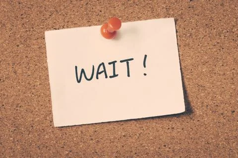 Wait Stock Photos