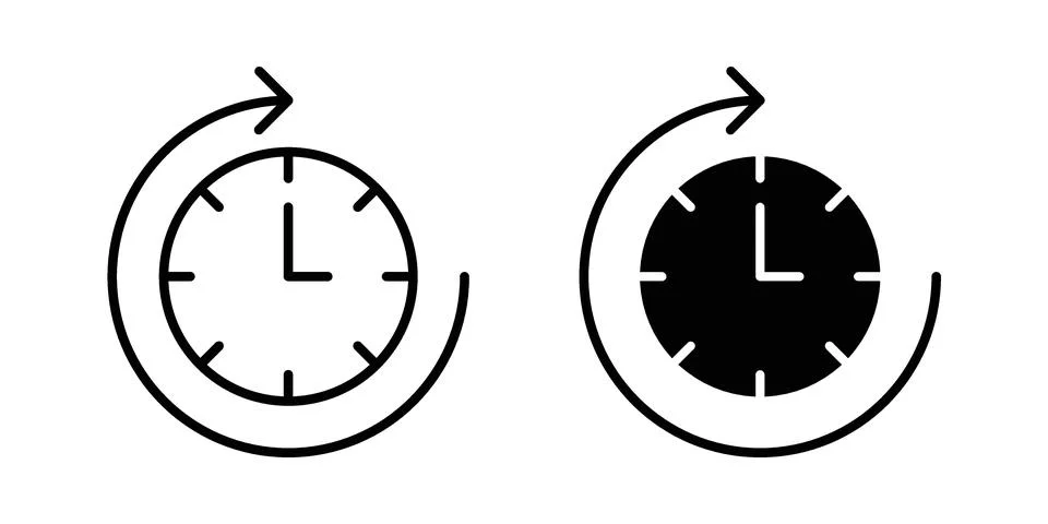 Wait time icon vector design. EPS10 Stock Illustration