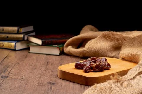 Wait for the time of Iftar, concept of ramadan Muslims Stock Photos