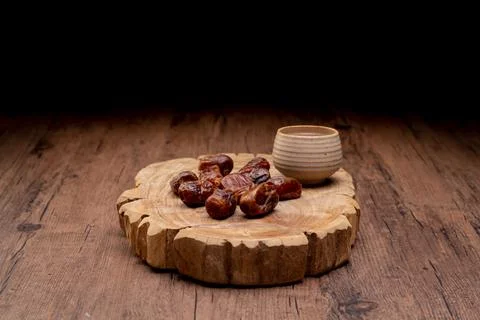 Wait for the time of Iftar, concept of ramadan Muslims Stock Photos