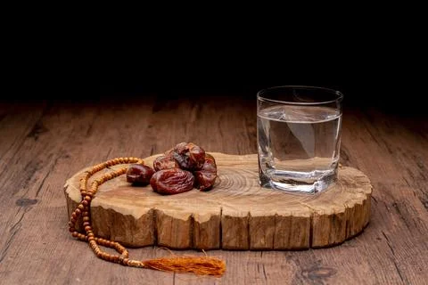 Wait for the time of Iftar, concept of ramadan Muslims Stock Photos