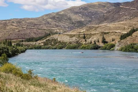 Waitaki river Fotos de archivo