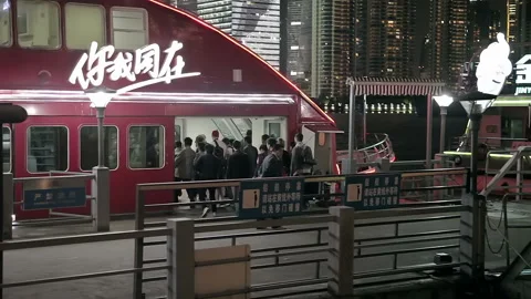 Waitan embankment of Shanghai Stock Footage 92007271