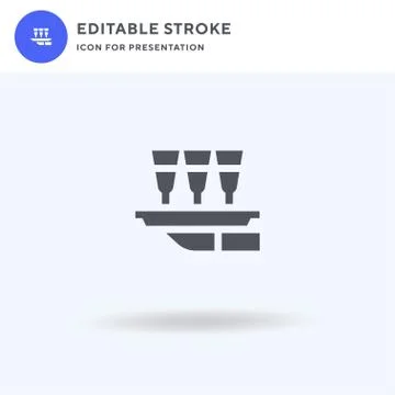 Waiter icon vector, filled flat sign, solid pictogram isolated on white, logo Stock-Illustration