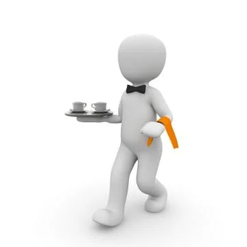 The waiter Stock Illustration