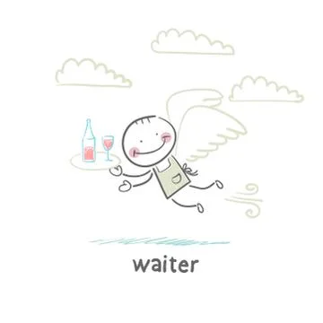 Waiter Stock Illustration