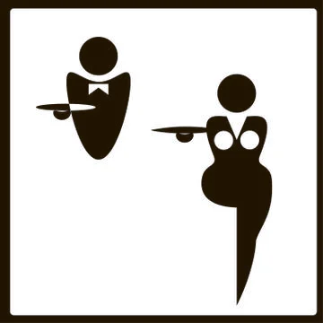 Waiter Illustrazione stock