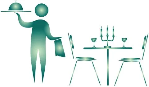 Waiter Stock Illustration