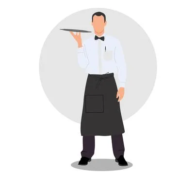 Waiter Ilustração Stock