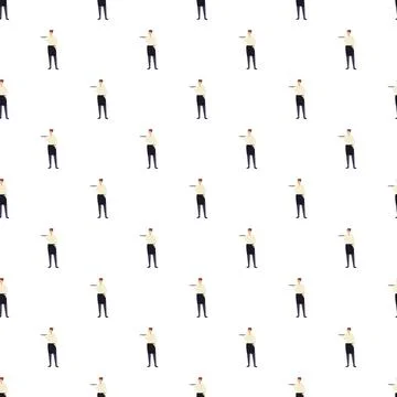 Waiter pattern serving background for hospitality industry Stock Illustration