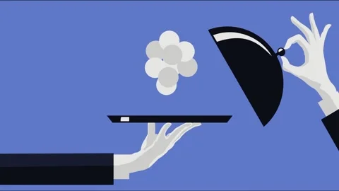 Waiter presenting a restaurant Видео 229414227