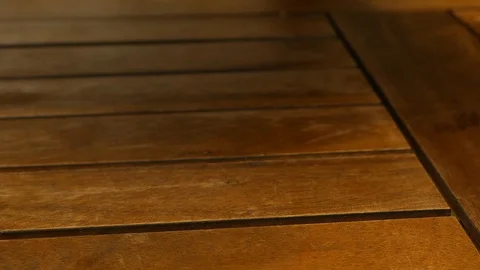 The waiter puts a plate with Eggs Benedict with bread, tomato and rustic roasted Stock Footage 119014882