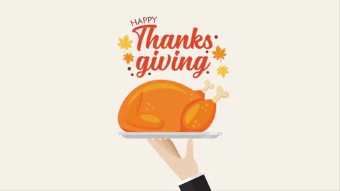 Waiter is serving a turkey motion Stock Footage 253861826