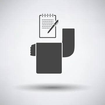 Waiter Take Oder Icon Stock-Illustration