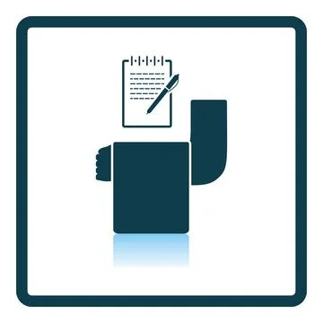 Waiter Take Oder Icon Stock-Illustration
