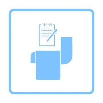 Waiter Take Oder Icon Stock-Illustration