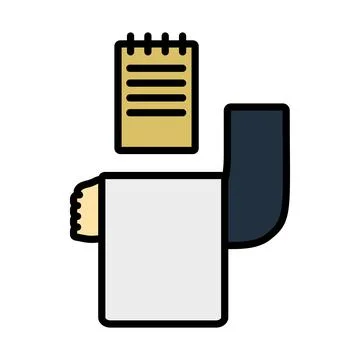 Waiter Take Oder Icon Stock-Illustration