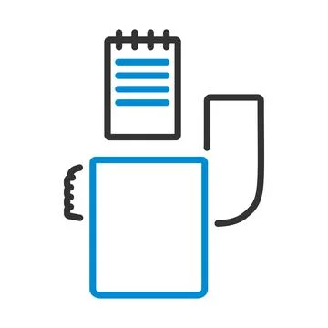 Waiter Take Oder Icon Stock-Illustration