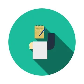 Waiter Take Oder Icon Stock-Illustration