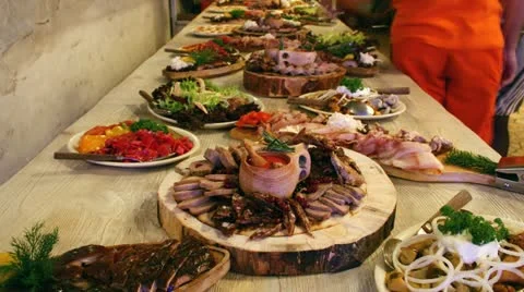 Waiters laying the table in a restaurant. Time lapse. Stock Footage 10862156