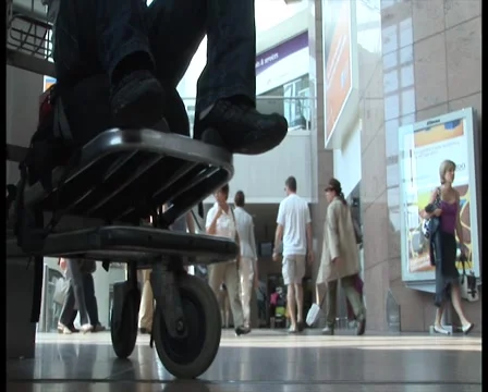 Waiting in airport Stock Footage