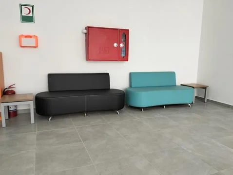 Waiting area sofa Fotos Stock