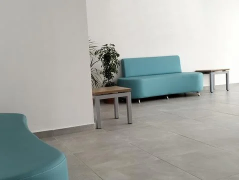 Waiting area sofa Stock-Fotos