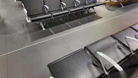 Waiting area video. Waiting empty seats editorial video. Stock Footage 303418152