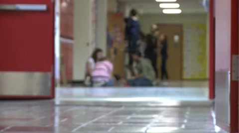 Waiting for bell (4 of 4x) Stock Footage 8698002