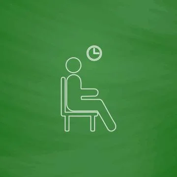 Waiting computer symbol Stock Illustration