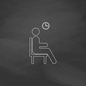 Waiting computer symbol Stock Illustration