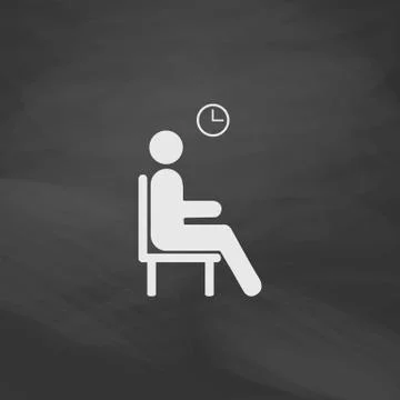 Waiting computer symbol Stock Illustration
