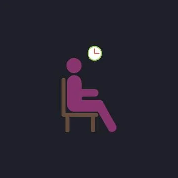 Waiting computer symbol Stock Illustration