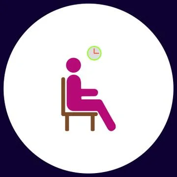 Waiting computer symbol Stock Illustration