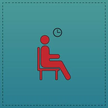 Waiting computer symbol Stock Illustration
