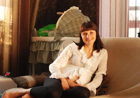 Waiting for a first child Stock Photos